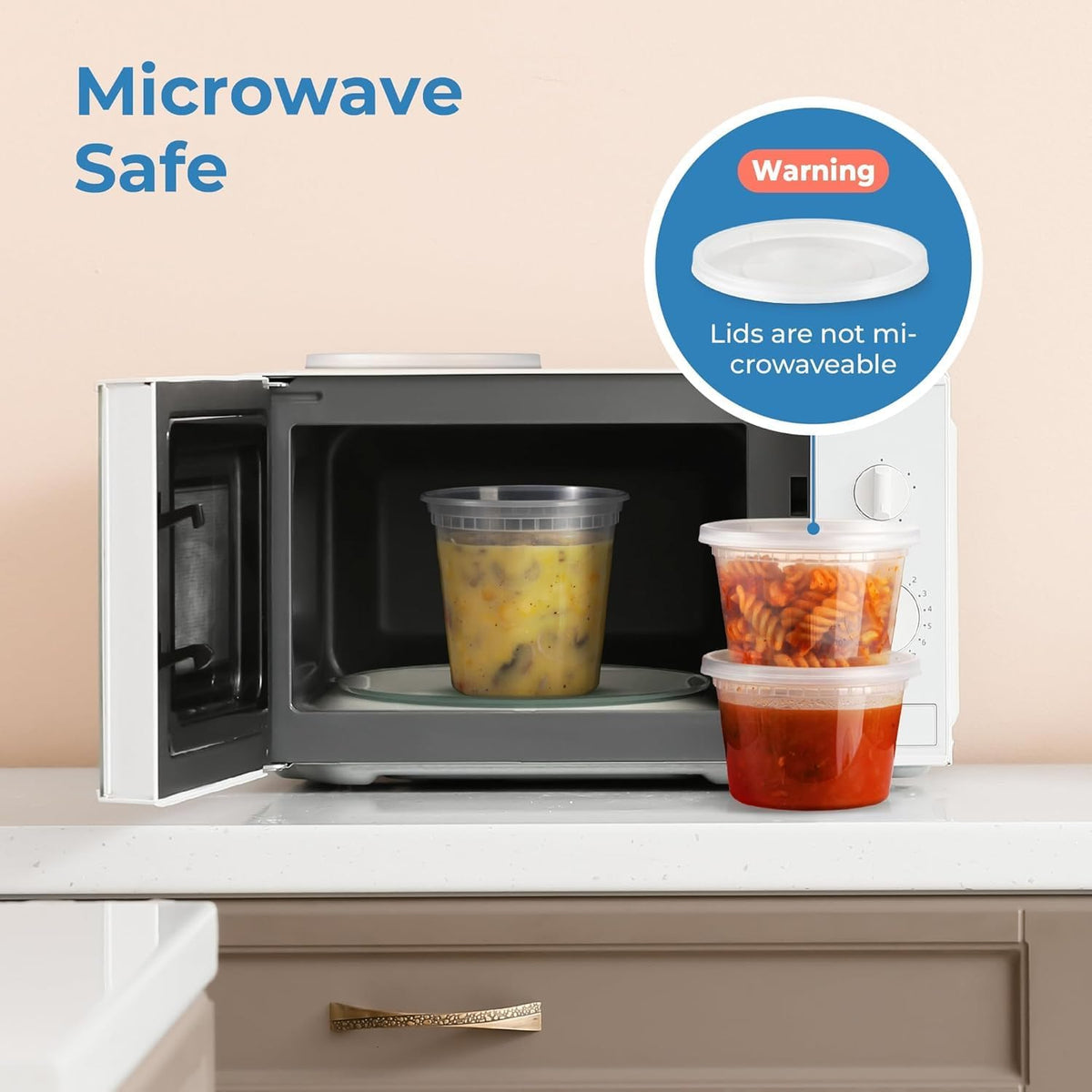 Fit Meal Prep stackable deli containers save space in your fridge