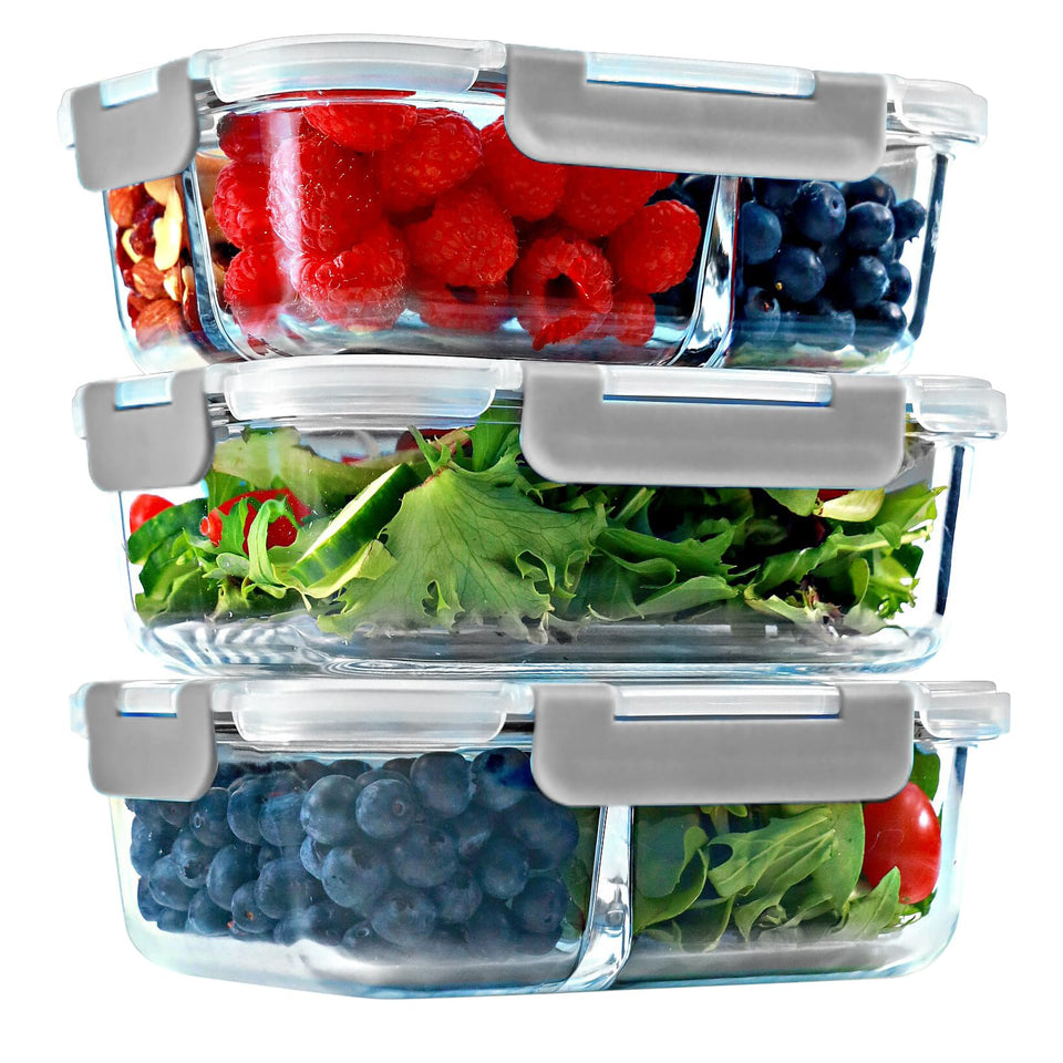 FIT Strong & Healthy 1-compartment glass container for simple, portioned lunches
