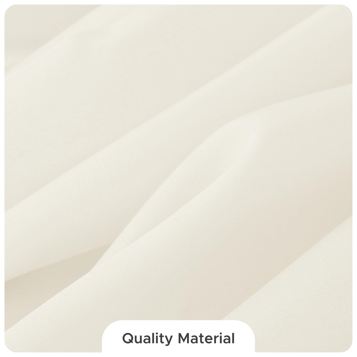 Fitable ivory 8-pack rectangle tablecloth featuring easy-care maintenance