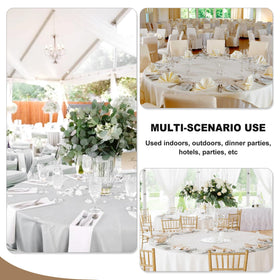 Fitable formal-events tablecloth adds elegant ambience