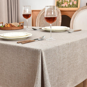 Fitable Nature tablecloth with linen-texture for elegant dining surfaces