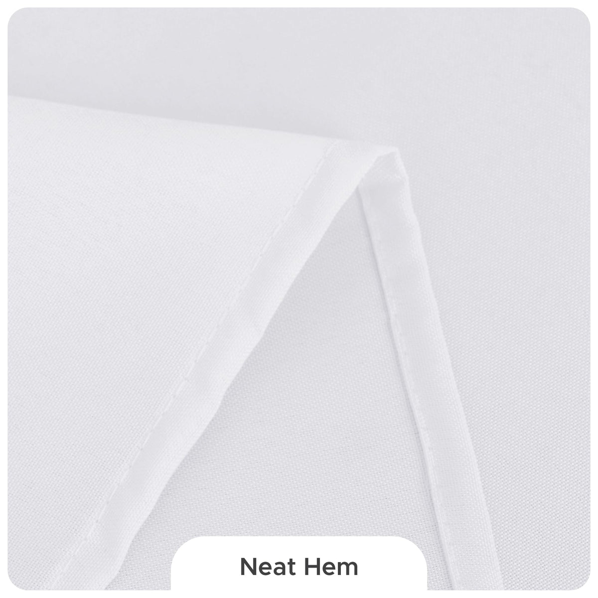 Fitable soft polyester tablecloth provides a smooth feel and premium look