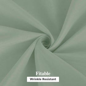 Fitable stain-resistant tablecloth makes cleanup easy after outdoor meals.
