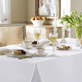Fitable versatile 6-pack tablecloths fit rectangular, square, and round tables.