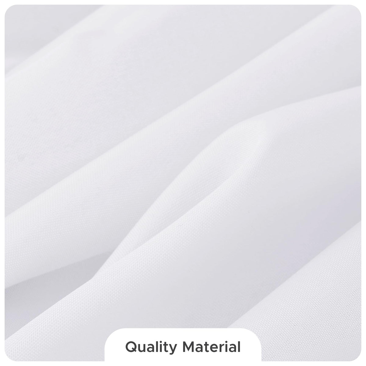 Fitable white tablecloth enhances dining ambiance with a crisp wrinkle-free surface