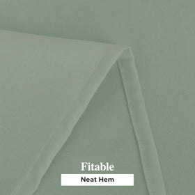 Fitable wrinkle-resistant polyester fabric tablecloth close-up highlighting durable weave.