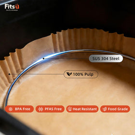 Clean-up ready: liners lifted from basket with minimal mess by Fitsu