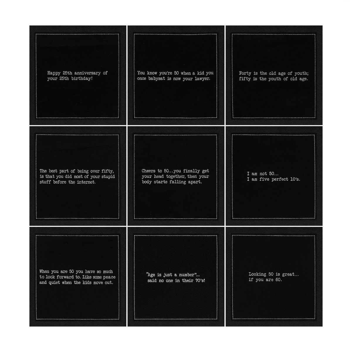 Five Star Napkins witty quotes napkins spark conversation during cocktails and game night.