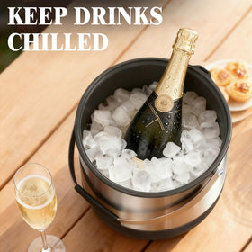FiveHome BPA-free ice bucket for safe indoor and outdoor use