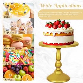 Fivenl dessert table display stand in gold for versatile decor.