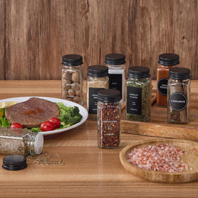 Fiwence white pen marker for labeling jars with custom spices.