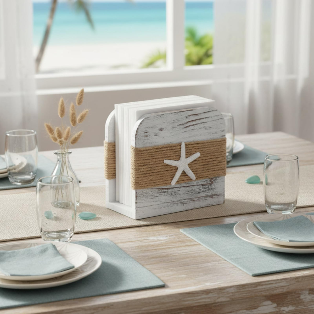 Fiwochic napkin holder kitchen counter display offers easy access during meals