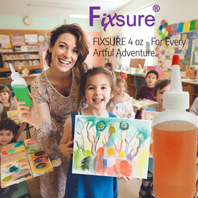 FIXSURE volume marks in ml and oz aid precise dispensing.