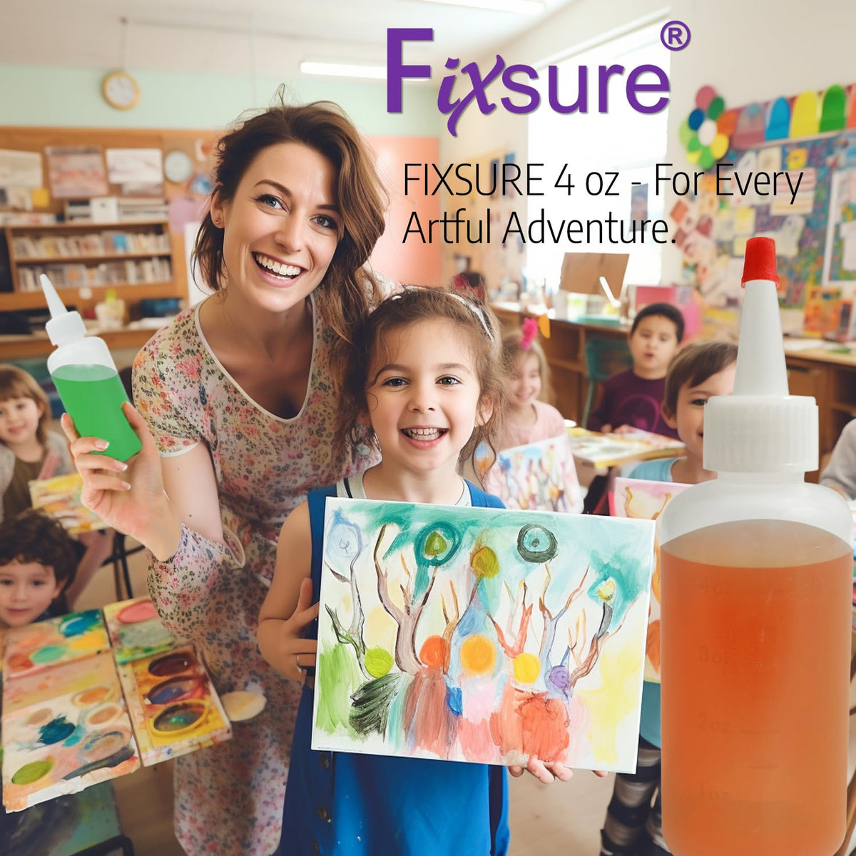 FIXSURE volume marks help accurate dispensing and simple measuring.