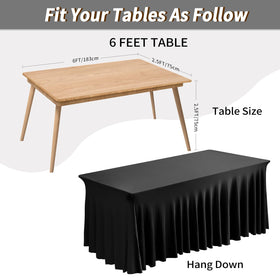 Close-up of Fixwal 2-in-1 design showing tablecloth and skirt integration