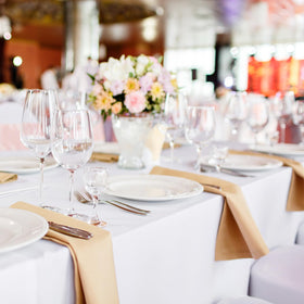 Fixwal spandex table cover is machine washable for repeated events and easy care.