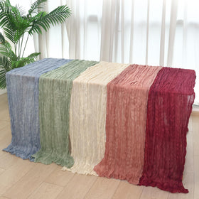 Fixwal 35x120 inch gauze runner suited for weddings and celebrations