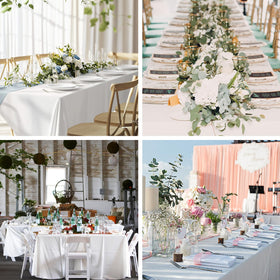 Fixwal durable polyester table cover protects surfaces and keeps a neat look