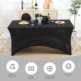 Fixwal easy-care machine washable table cover simplifies event transitions.