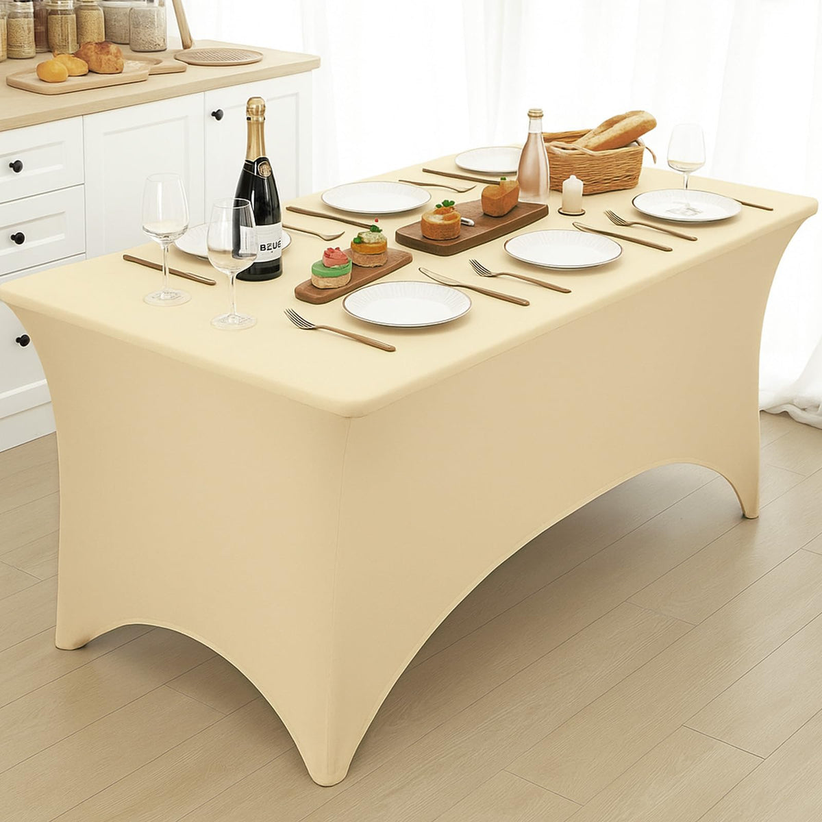 Fixwal easy care table cover survives machine wash and air dry