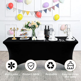 Fixwal easy-care tablecloth shown being washed in cold water