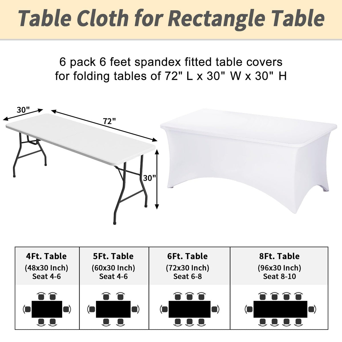 Fixwal elastic leg pockets secure the cover in place on the table