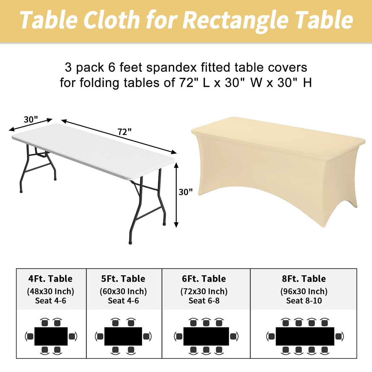 Fixwal four leg pockets with Oxford stitching keep the cover secure during events