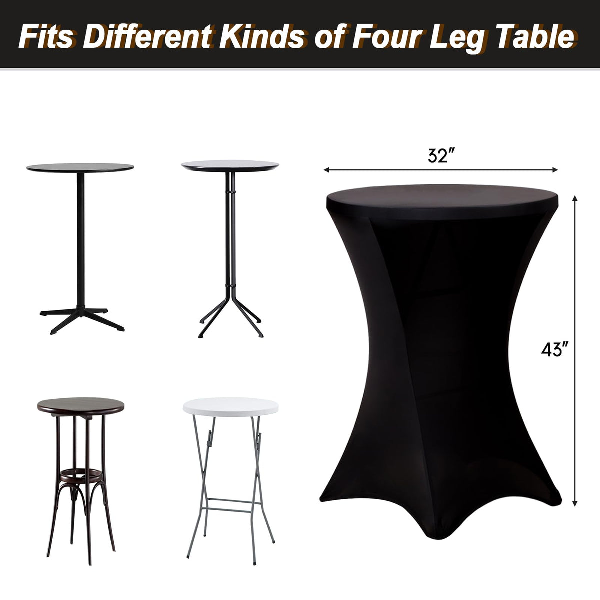 Fixwal reinforced leg pockets keep legs hidden and fabric taut