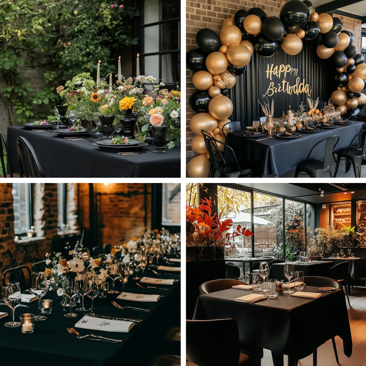 Six-pack value helps decorate multiple tables for parties.