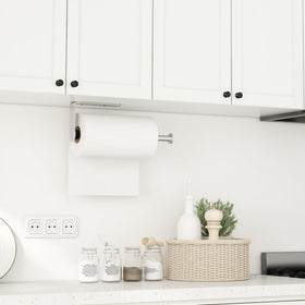Fixwal paper towel holder mounted horizontally for versatile placement.
