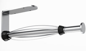 Fixwal under cabinet paper towel holder with damping for convenient one-handed use.