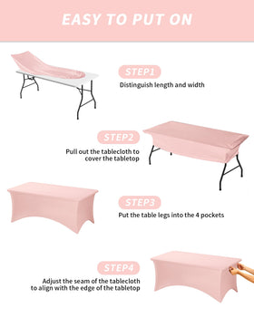 Wedding buffet scene featuring Fixwal pink tablecloth accents.