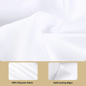 Fixwal polyester tablecloth demonstrates fade-resistant color after multiple washes.