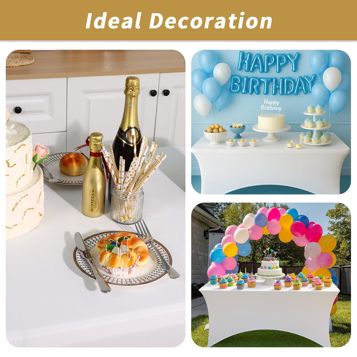 Fixwal reusable party tablecloth suitable for multiple events.