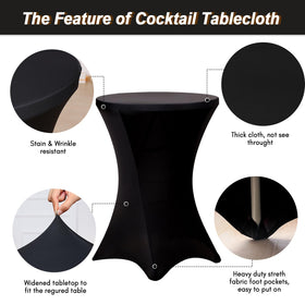 Fixwal spandex cocktail cover stretches to fit tight, smooths edges.