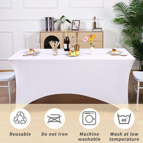 Fixwal table cover used in an indoor and outdoor event setup