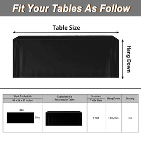 Fixwal tablecloth conceals legs and cables for a clean venue appearance.