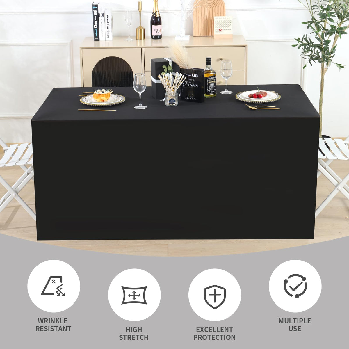 Wedding and banquet setups benefit from Fixwal for a professional look.