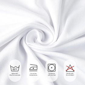Fixwal white tablecloth creates wedding and party elegance with versatile table decor.
