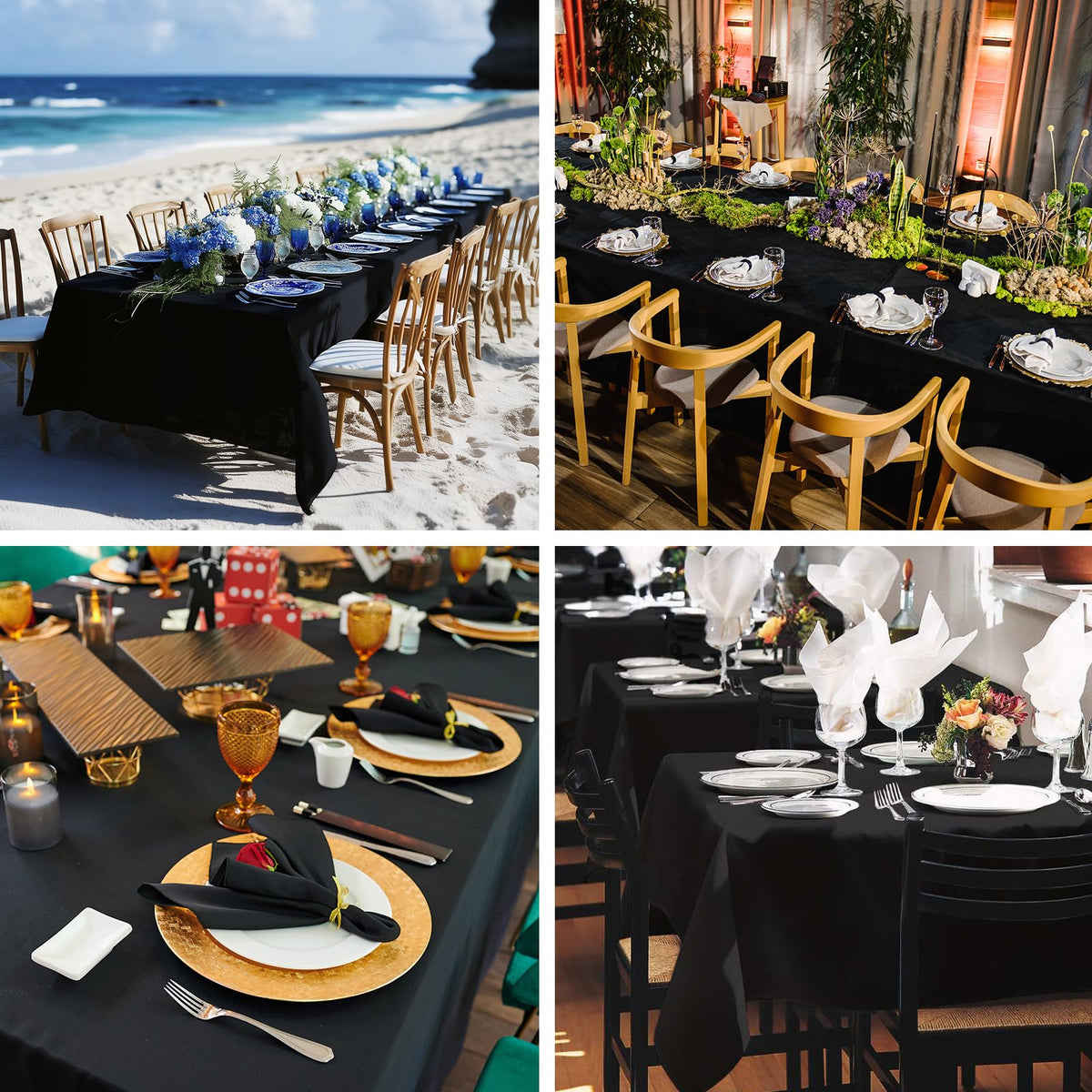 Fixwal two-pack tablecloths—fade-resistant fabric keeps color vibrant.