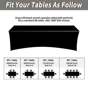 Fixwal wrinkle-free tablecloth draped for a clean, professional look