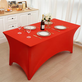 Fixwal wrinkle-resistant tablecloth stays in place outdoors.