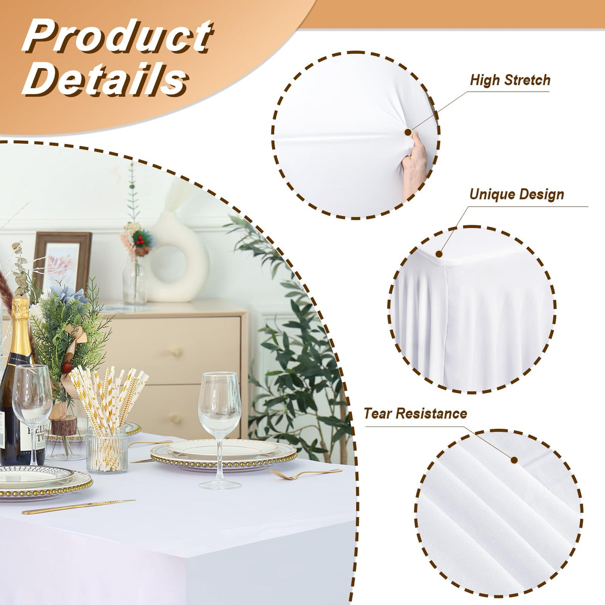 Fixwal wrinkle-resistant fabric ensures a polished look for events throughout the day.