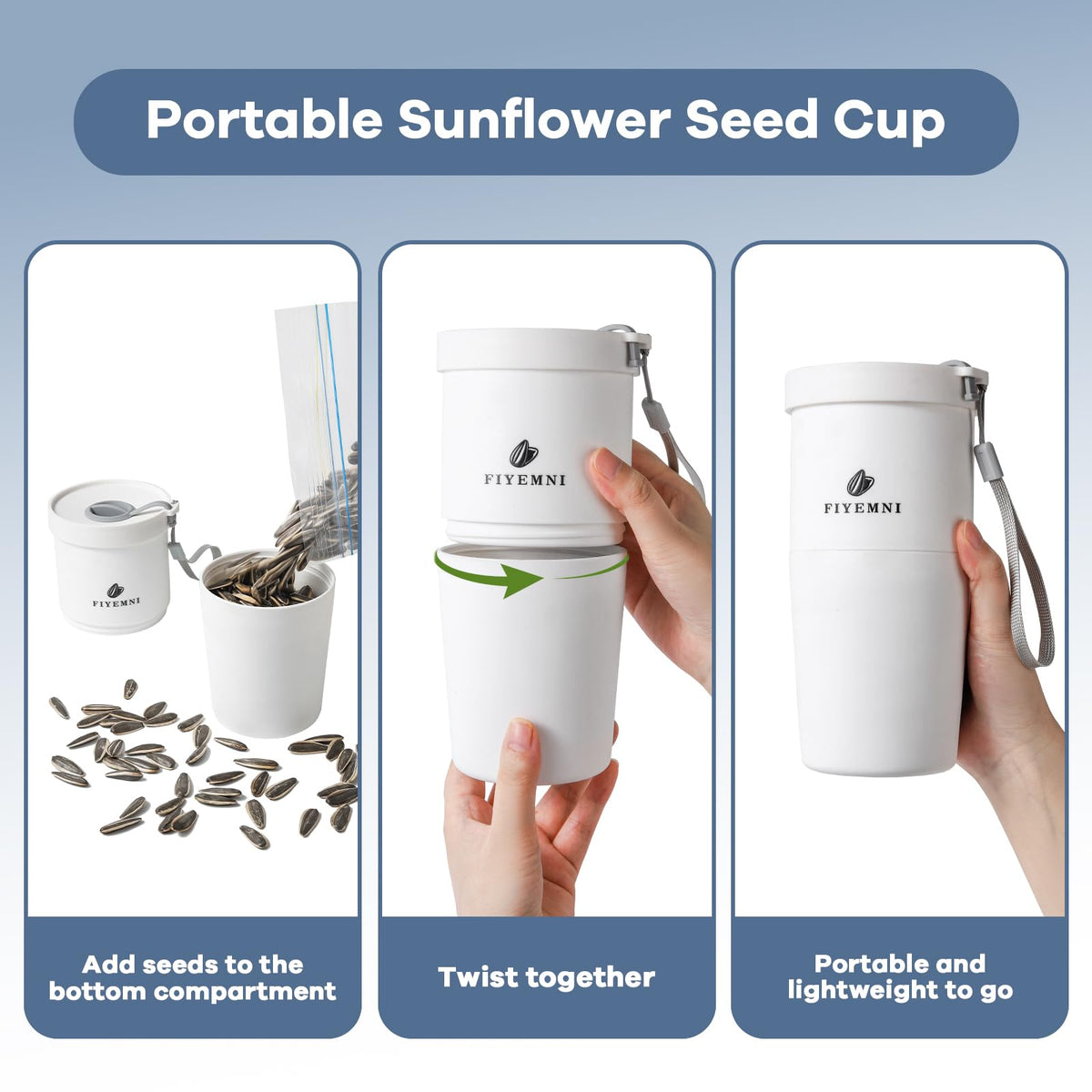 FIYEMNI seed cup top shell disposal para desechar cáscaras fácilmente