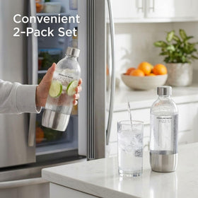 FIZZ IT stainless base and cap seal in CO2 for longer fizz
