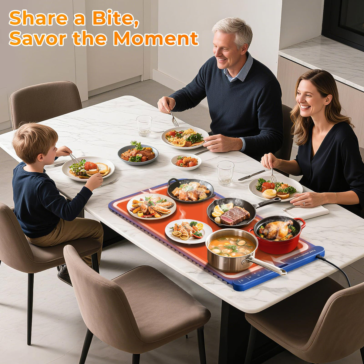 FJAU warming mat ideal for parties and holiday gatherings.
