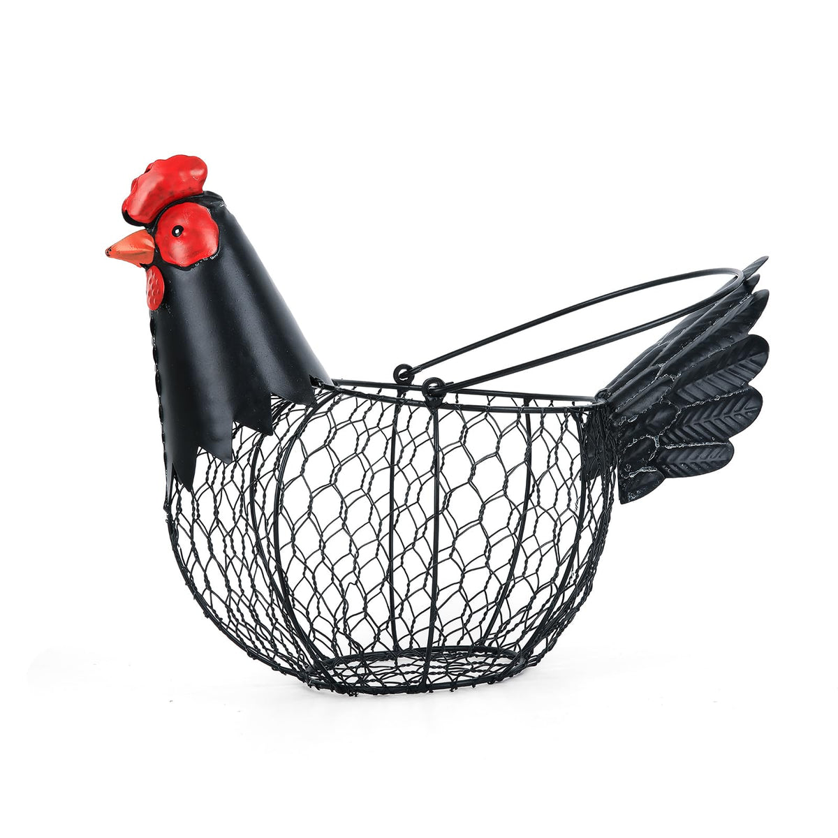 FJAXLJGYP chicken egg basket with handle for easy transport and safe storage.