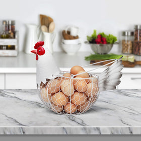 FJAXLJGYP chicken-shaped fruit basket, charming kitchen display