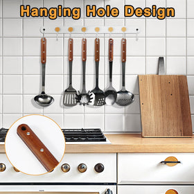 FJNATINH ladle in stainless steel for soups and sauces