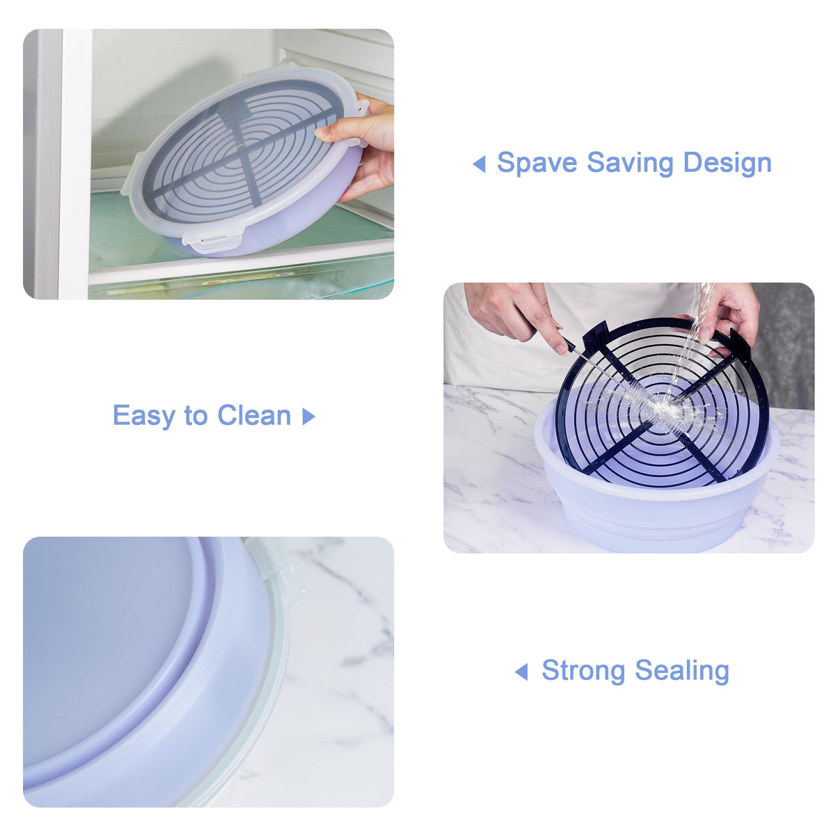 FJNATINH dishwasher-safe batter bowl makes post-use cleanup quick.